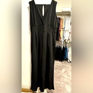 Black wide leg jumpsuit